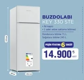 Buzdolabı Key 330 Ste