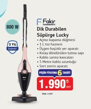 Fakir Dik Durabilen Süpürge Lucky