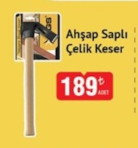 Ahşap Saplı Çelik Keser