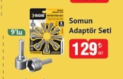 Somun Adaptör Seti 9'Lu