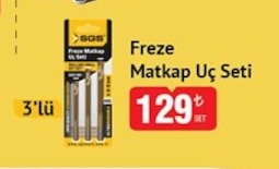 Freze Matkap Uç Seti