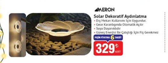 Aeron Solar Dekoratif Aydınlatma