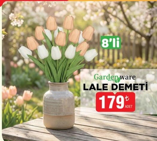Gardenware Lale Demeti 8 Adet