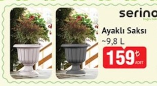Serino Ayaklı Saksı 9.8 L