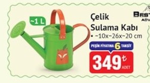 Çelik Sulama Kabı 1L