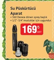 Su Püskürtücü Aparat