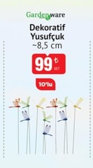 Gardenware Dekoratif Yusufçuk ~8,5 Cm