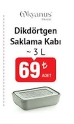 Okyanus Home Dikdörtgen Saklama Kabı