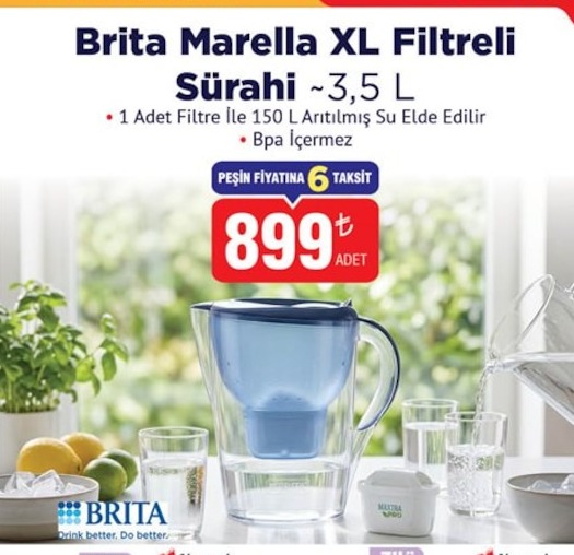 Brita Marella Xl Filtreli Sürahi