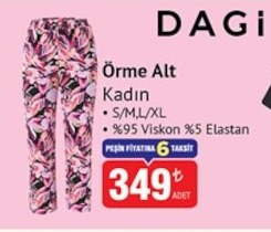 Dagi Örme Alt Kadın