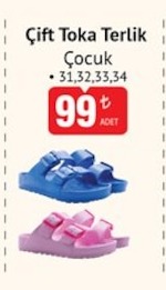 Çift Toka Terlik Çocuk