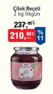 Çilek Reçeli 2 Kg Ilkgün