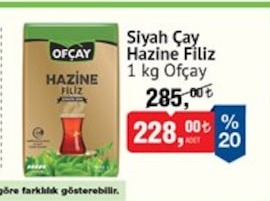 Siyah Çay Hazine Filiz 1 Kg Ofçay
