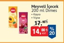 Meyveli İçecek 200 Ml Dimes