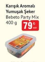 Karışık Aromalı Yumuşak Şeker Bebeto Party Mix 400 G
