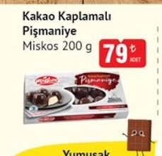 Kakao Kaplamalı Pişmaniye Miskos 200 G