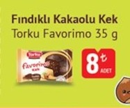 Fındıklı Kakaolu Kek Torku Favorimo 35 G