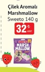 Sweeto Çilek Aromalı Marshmallow 140 G