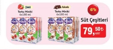 Torku Miniki Karışık Süt 6X180 Ml