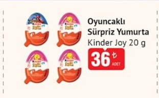 Oyuncaklı Sürpriz Yumurta Kinder Joy 20 G