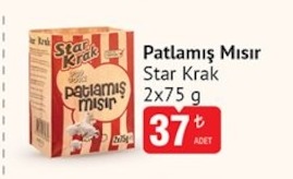 Star Krak Patlamış Mısır 2X75 G