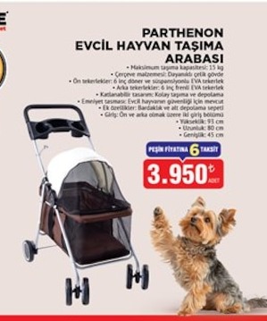 Parthenon Evcil Hayvan Taşıma Arabası