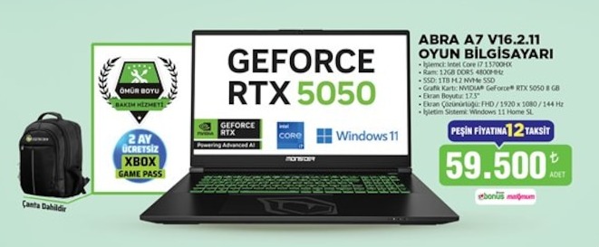 Abra A7 V16.2.11 Oyun Bilgisayarı