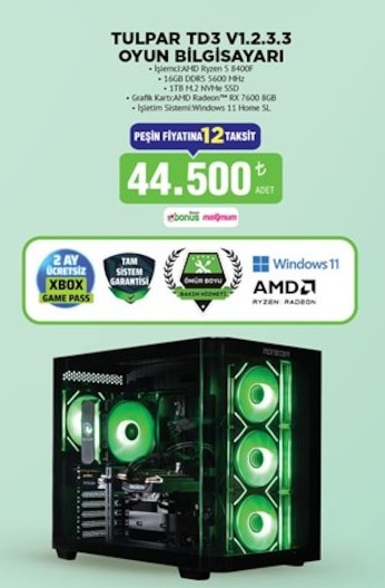 Tulpar Td3 V1.2.3.3 Oyun Bilgisayarı