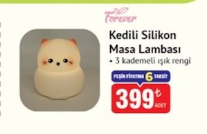 Forever Kedili Silikon Masa Lambası