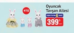 Oyuncak Tavşan Ailesi 4'Lü