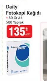 Daily Fotokopi Kağıdı