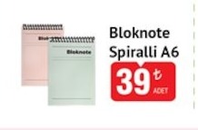 Bloknote Spiralli A6