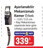 Ayarlanabilir Mekanizmalı Kemer Erkek