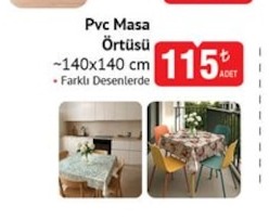 Pvc Masa Örtüsü