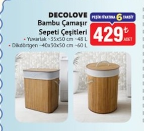 Decolove Bambu Çamaşır Sepeti Çeşitleri