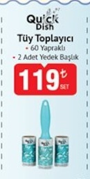 Quick Dish Tüy Toplayıcı 60 Yapraklı 2 Adet Yedek Başlık