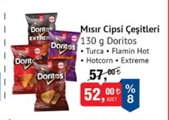 130 G Doritos Mısır Cipsi Çeşitleri