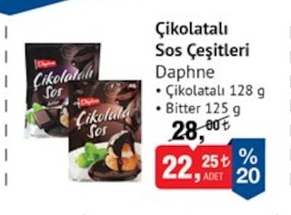 Daphne Çikolatalı Sos Çeşitleri