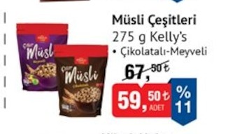 Müsli Çeşitleri 275 G Kelly'S
