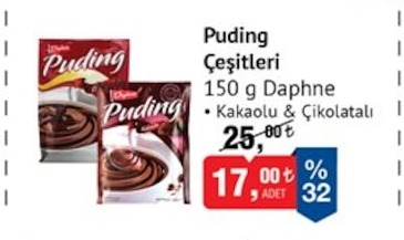 Puding Çeşitleri 150 G Daphne