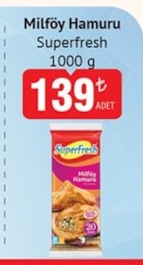Milföy Hamuru Superfresh 1000 G