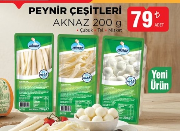 Peynir Çeşitleri Aknaz 200 G