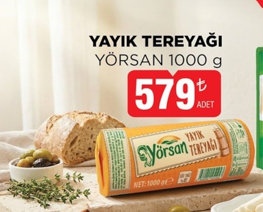 Yayık Tereyağı Yörsan 1000 G