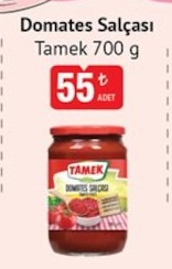 Domates Salçası Tamek 700 G