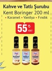 Kahve Ve Tatlı Şurubu Kent Beringer 200 Ml