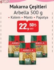 Makarna Çeşitleri Arbella 500 G