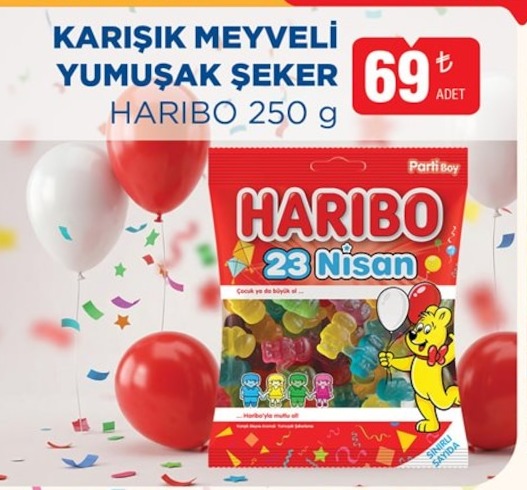Karişik Meyveli Yumuşak Şeker Haribo 250 G