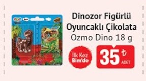 Dinozor Figürlü Oyuncaklı Çikolata Ozmo Dino 18 G