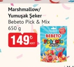 Marshmallow/Yumuşak Şeker Bebeto Pick & Mix 650 G