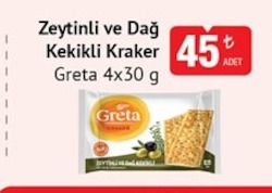 Zeytinli Ve Dağ Kekikli Kraker Greta 4X30 G